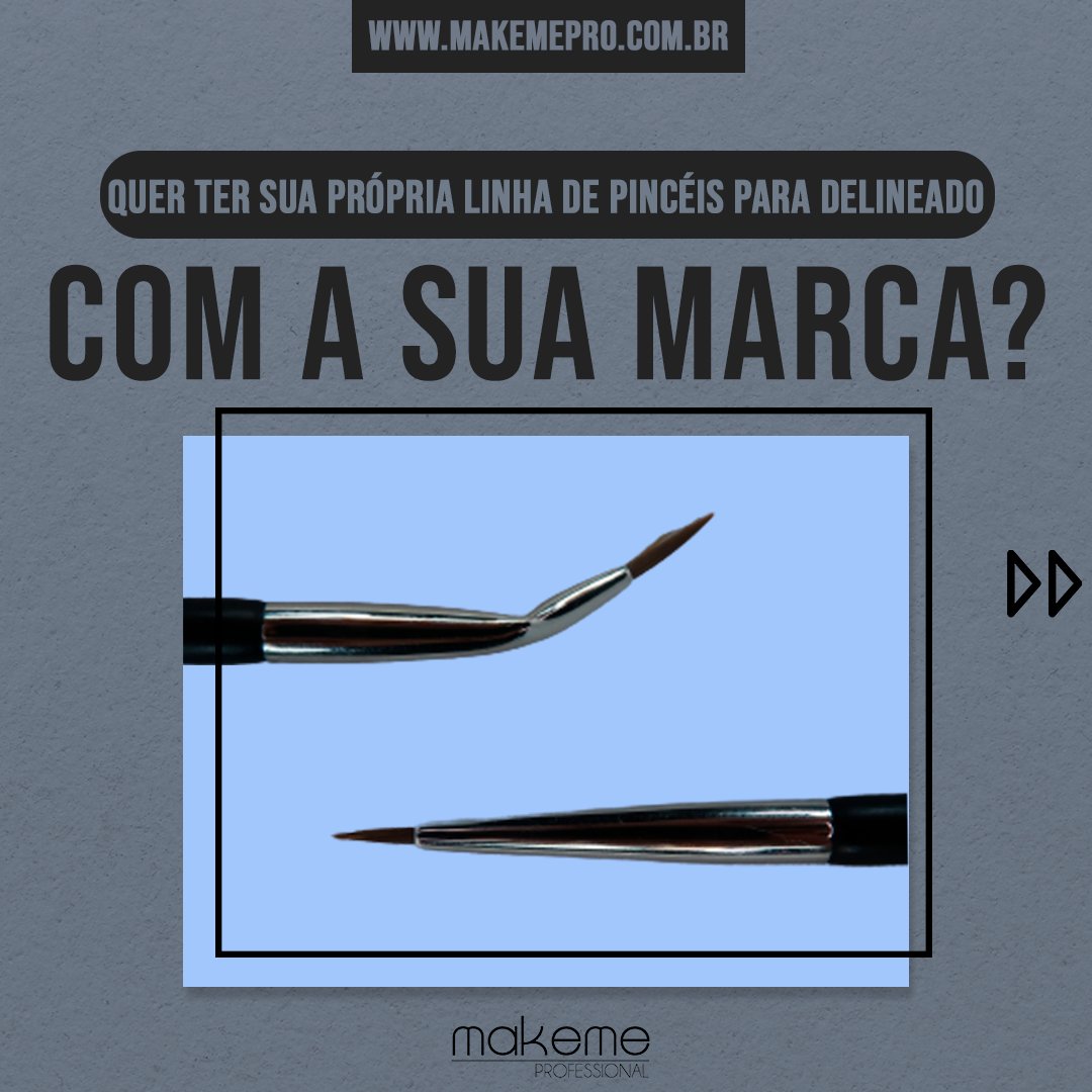 bymakeme's tweet photo. O nosso pincel para delineado é perfeito para o profissional que gosta de diversificar em suas produções, ele possui  dois lados, um reto e outro mais curvado para se adequar a qualquer delineado que você queira fazer! https://t.co/FJliFMVTaN