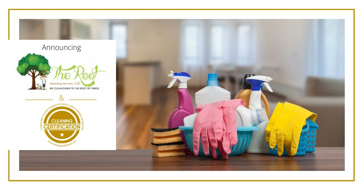 CleaningCert's tweet photo. The Root Cleaning Service, in the New Orleans area, has committed to training its staff on the latest guidelines from The WHO, CDC, OSHA, and the FDA to keep their staff, guests, and owners safe. They clean down to the root of things! Visit them at https://t.co/Z1VjK4cp2I https://t.co/PMLEqJ4BD5