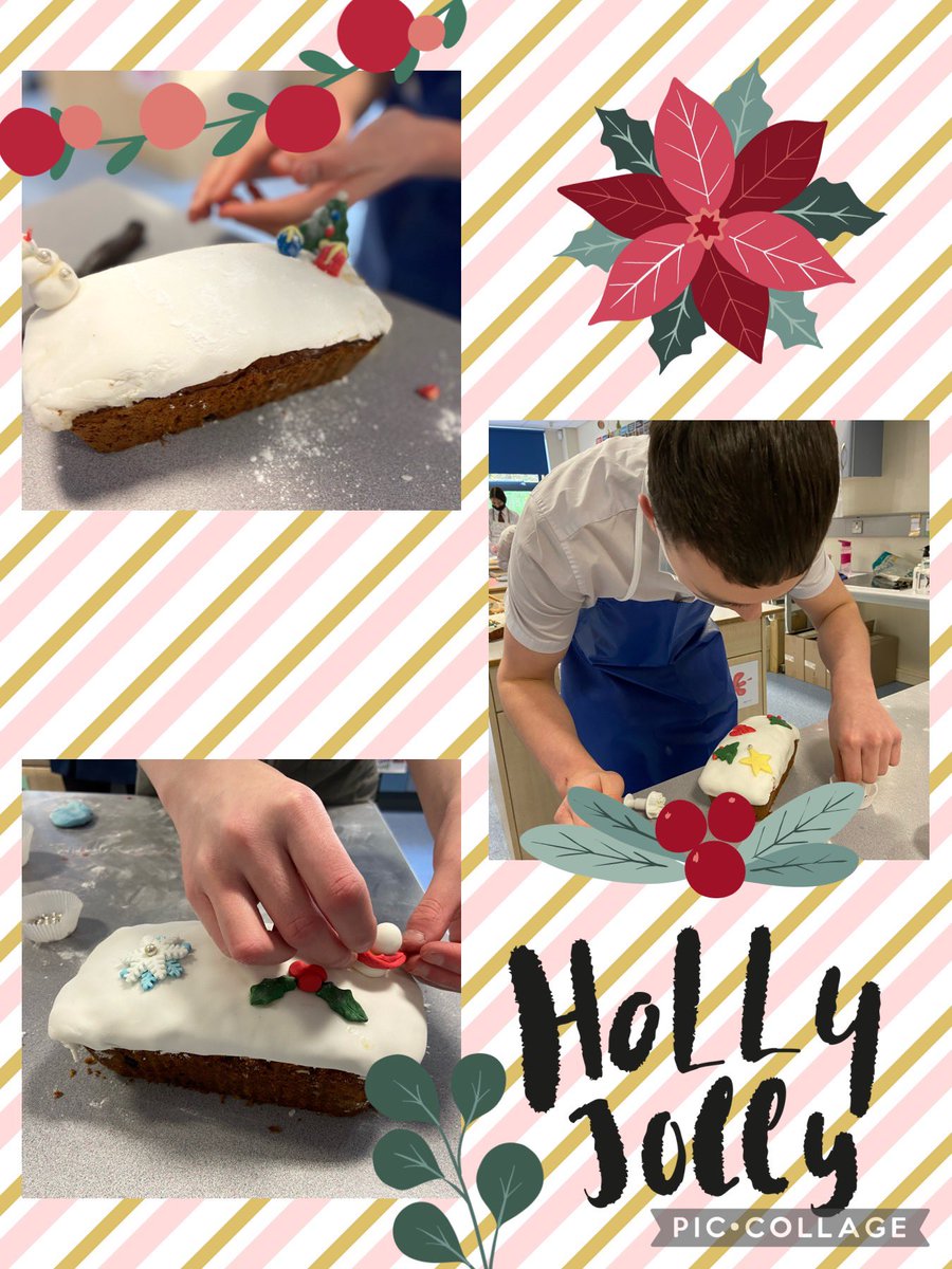 HEOIntegrated's tweet photo. The Year 11 GCSE Food &amp; Nutrition and Occupational Patisserie students wowed us with their creative skills today. They were decorating their Christmas cakes for their winter assessment. ⛄️🎄🎅🏻@KatrinaCrilly @OIntegrated https://t.co/91xMS6EwGp