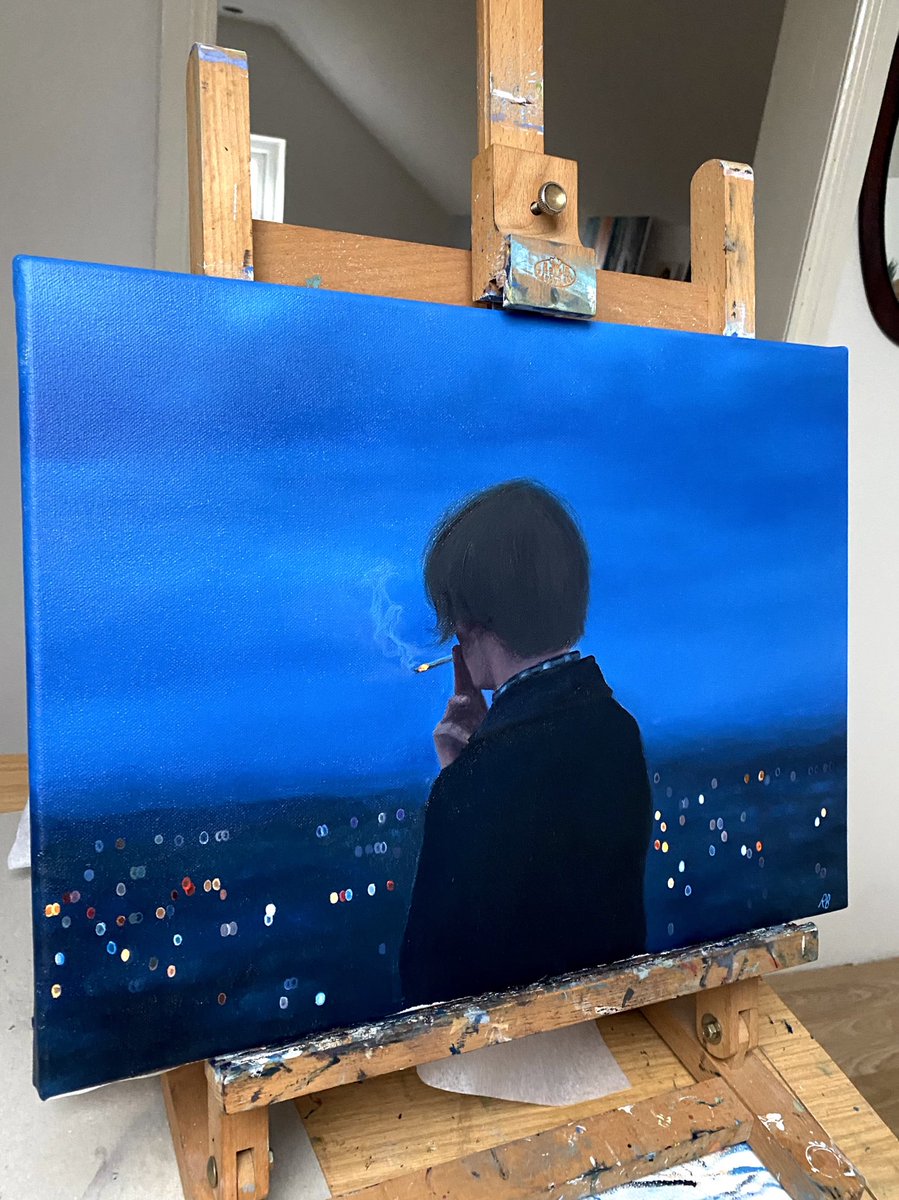 rionabuthello's tweet photo. The painting:                    The palette: https://t.co/ljH18RfWmx
