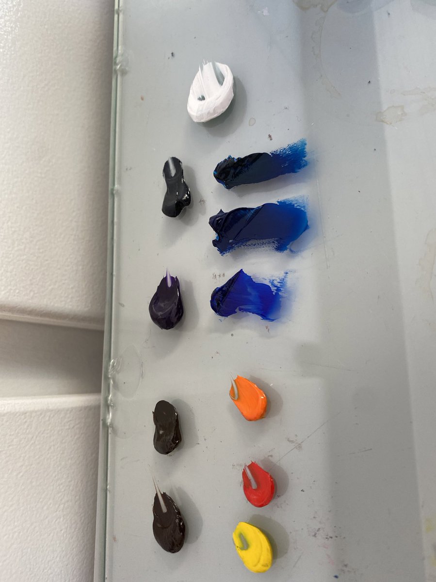 The painting:                    The palette: