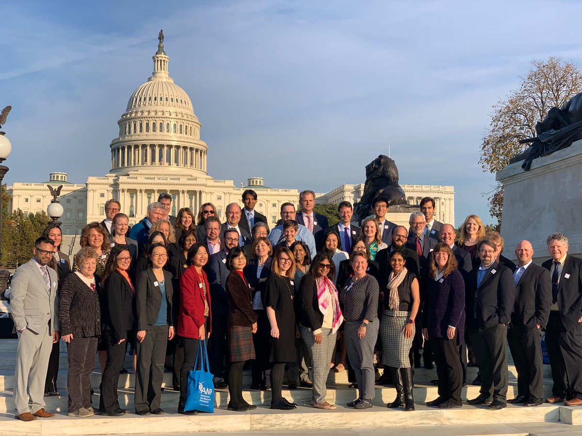 Two years ago, AMP members visited Capitol Hill to advocate for #molpath professionals and the patients we serve. On December 8, we look forward to meeting again (virtually) with our members’ elected representatives! #AMPAdvocates #pathologists