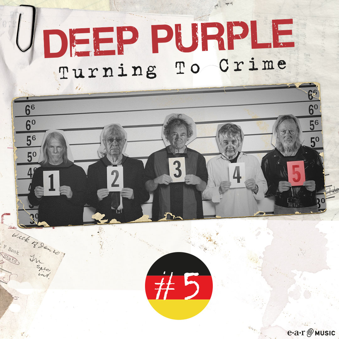 Germany shows their love for Deep Purple! Highest ranked rock album this week.

#deeppurple #turningtocrime