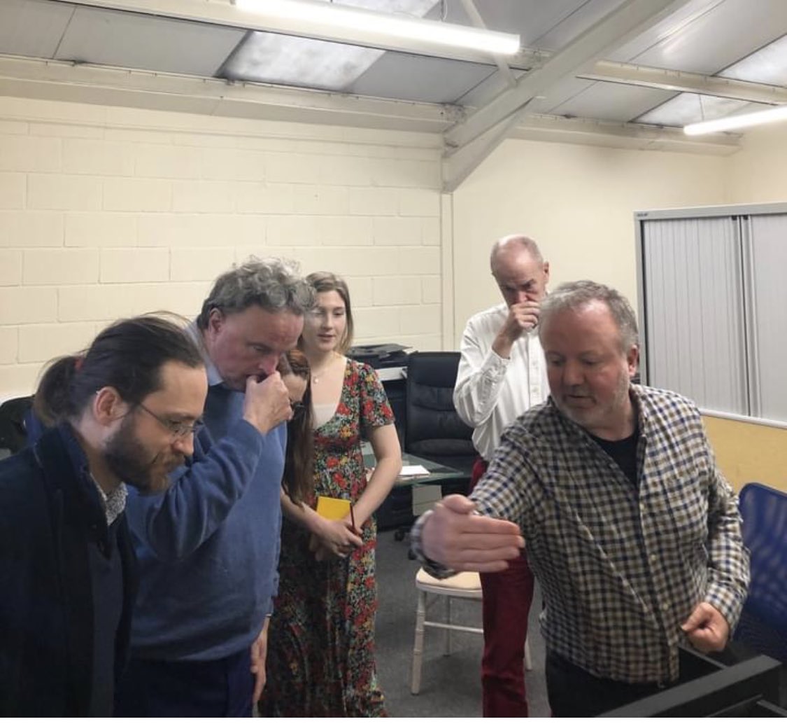 GrangeFestival's tweet photo. Last week we viewed the 3D set design of the set for Yeoman of the Guard next season. The TGF team were joined by Director Chris Luscombe, Designer Simon Higlett, Conductor John Andrews, Michael Chance & Scott Cooper. #setreveal #modelbox #yeomenoftheguard #operaseason #operaset https://t.co/ZfBzAGXTQ2