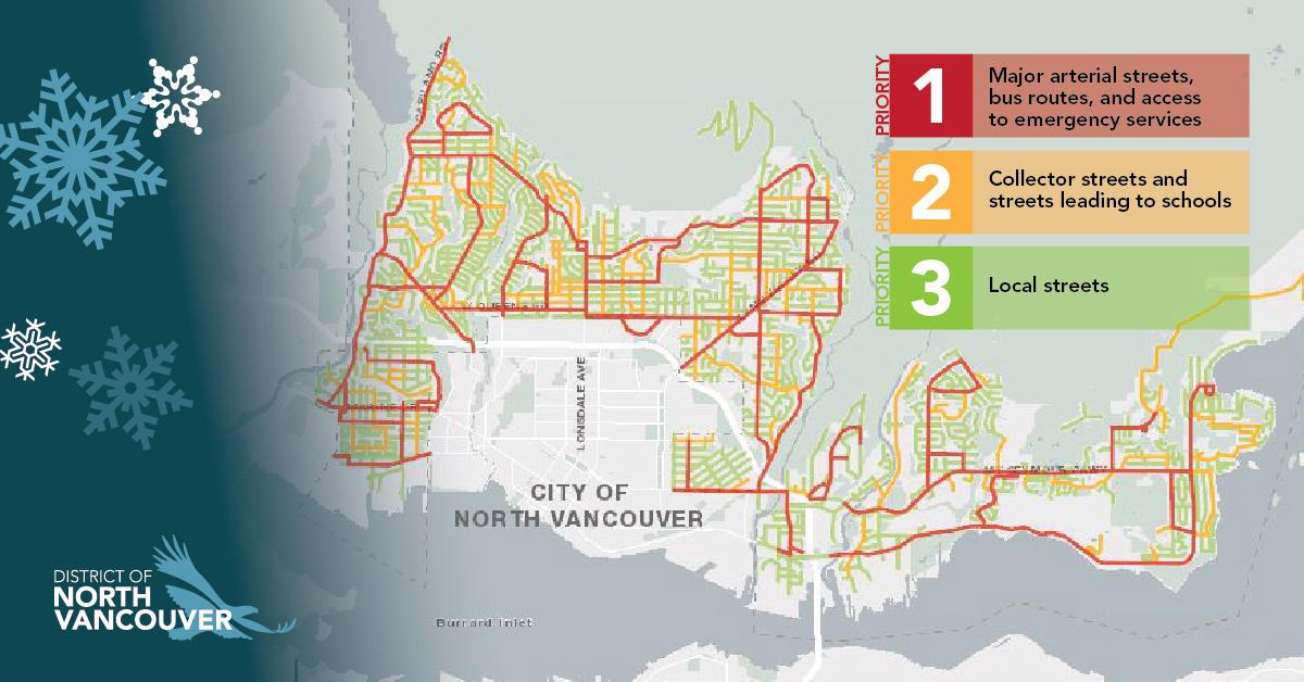 District Of North Vancouver Good Morning Dnvsnow Team Reports Priority 1 Routes 80 Clear 2 Routes 70 Clear 3 Routes 50 Clear As Of 7am December 6 We Will Continue