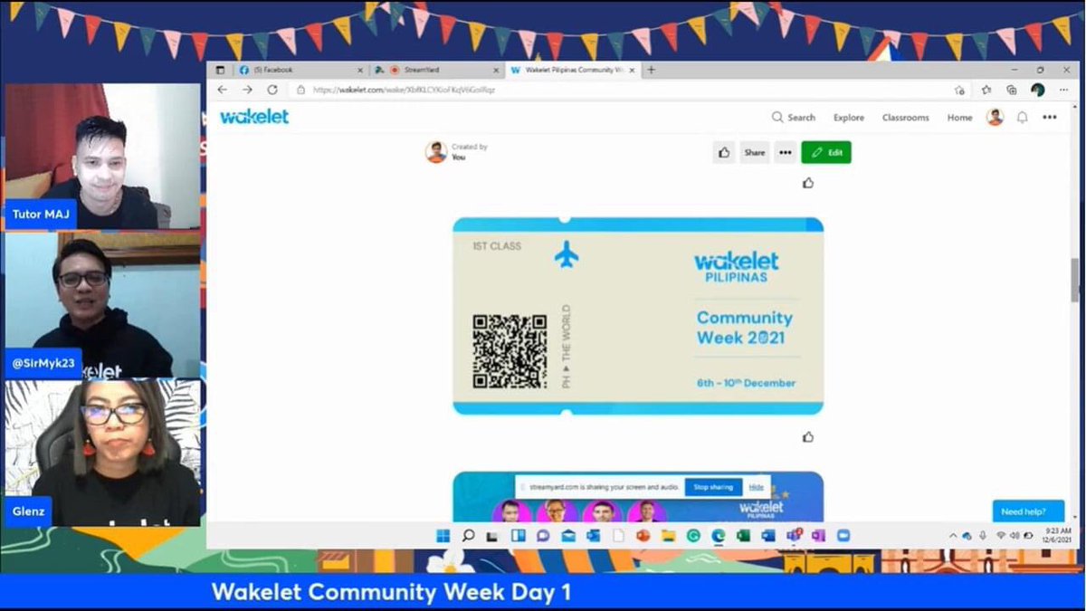 SirMyk23's tweet photo. Building Resilient Learning Community 🇵🇭🇵🇭🇵🇭

 @wakelet @wakeletPH 

#WakeletPilipinas
#WakeletPHCommunityWeek
#WakeletWave https://t.co/t1CC3C9mJa