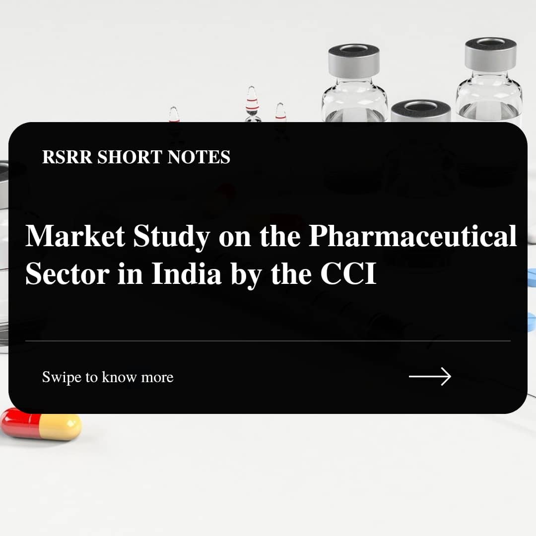 rsrrjournal's tweet photo. Market Study on the Pharmaceutical Sector in India by the CCI || Short Notes
The Competition Commission of India (CCI) has recently released a report titled ‘Market Study on the Pharmaceutical Sector in India'. (1/3)
#Pharmaceutical #cci #rsrr #law https://t.co/vcjhcSl1ks