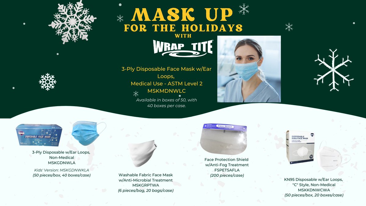 Protect yourself and your loved ones with Wrap-Tite masks #OmicronVariant #facemask wraptite.com/healthcare/mas…