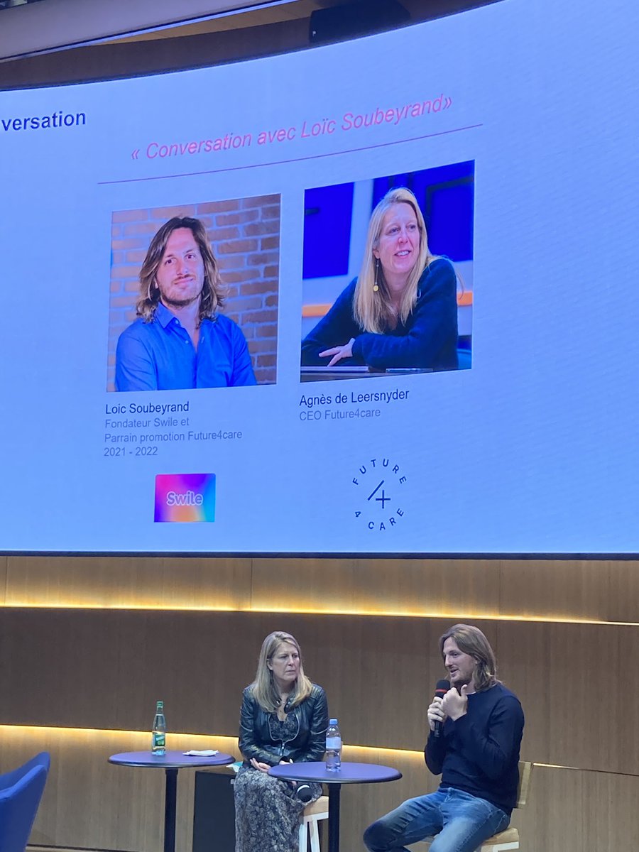 « La culture d’entreprise, le bon recrutement c’est la clé du développement des startups scale » Merci  <a href="/loicsoubeyrand/">Loïc Soubeyrand</a> le parrain de la promo#1 de @futur4care de ton humilité et de remettre l’humain au cœur du sujet. Y’a pas que la #tech !!! <a href="/WeNetwork_/">We Network</a> <a href="/swile/">swile</a>