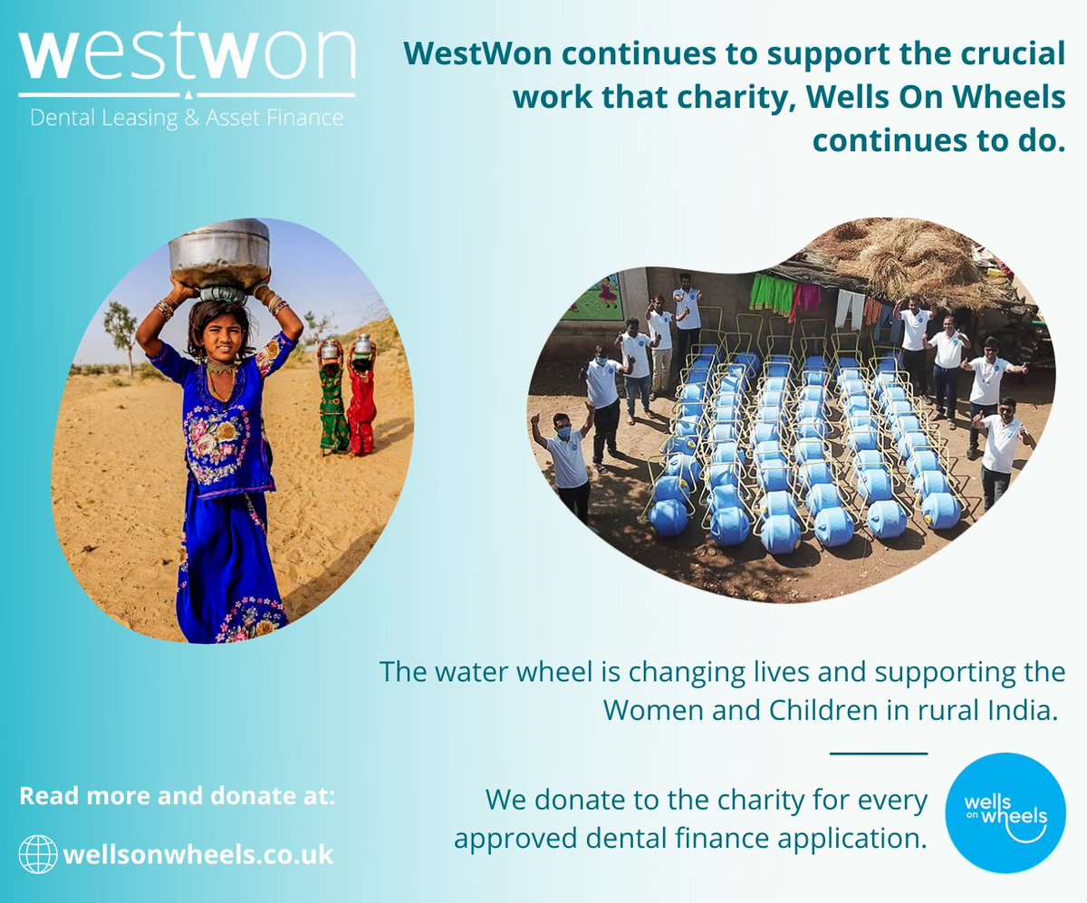 Did you know, WestWon donate to the Wells on Wheels charity for every approved dental finance application?

#wellsonwheels #dentalfinance #dentistry #denatlleasing