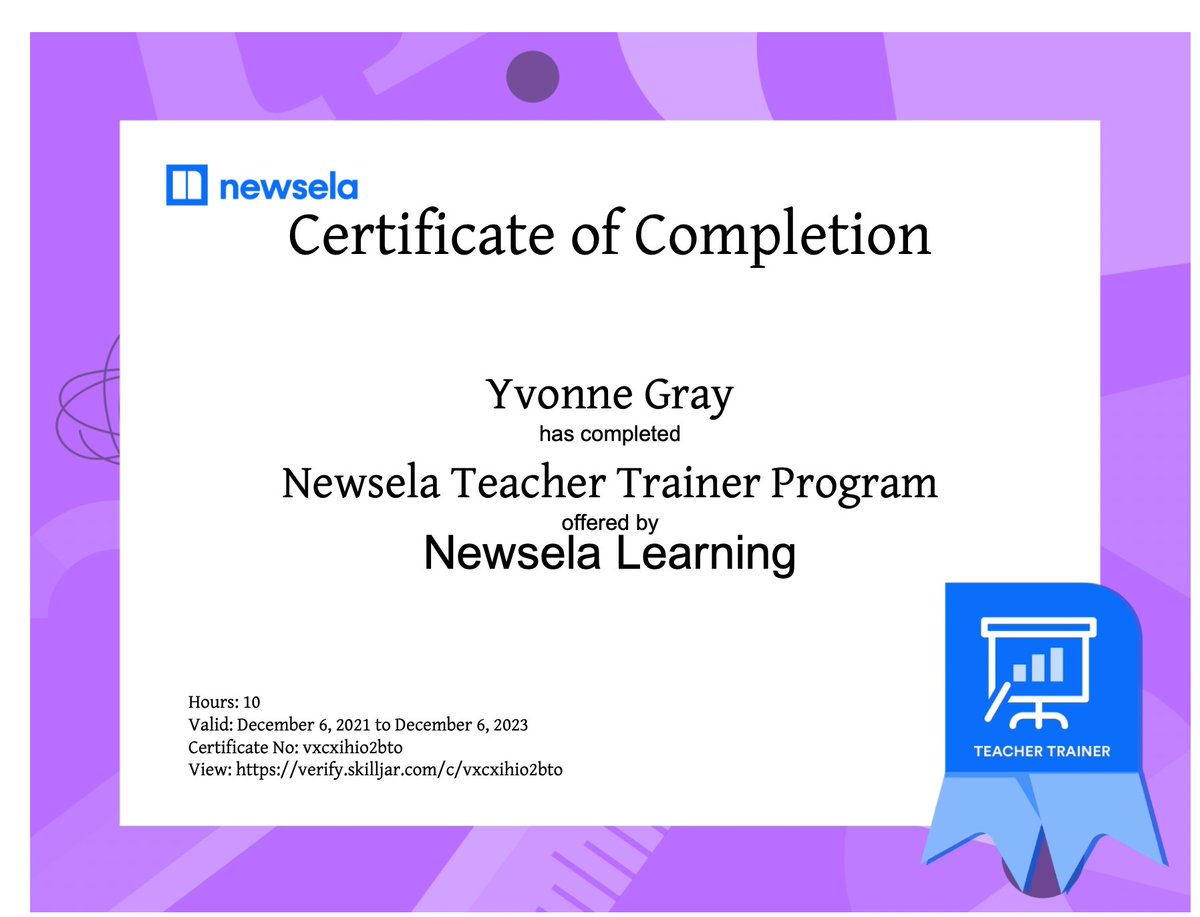 teachygray's tweet photo. Newsela Teacher Trainer Program ✅ @soledadedtech @FLJaguars_SUSD @SUSDnewteachers @GabilanSchool @RoseFerrero @SanVi_SUSD @JFLions @Aztec1_SHS @MSMS_Trojans @CarrieSebora @ae_bowen @PenroseCoaching @MelisArmer #susdlearns #NTT @Newsela #readytotrain https://t.co/O0BI31aSDT