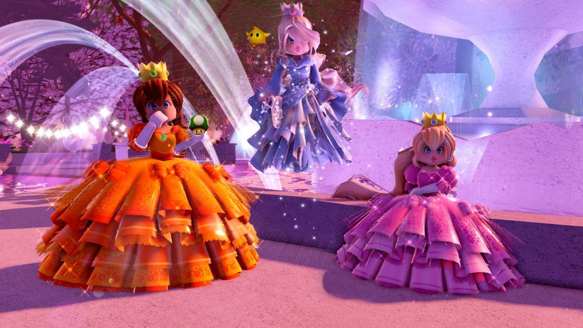 Mario Princesses Royale High Outfits!