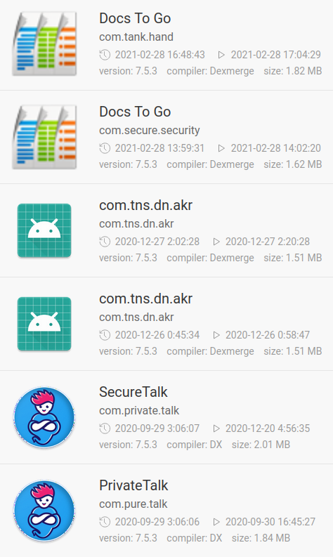 midnight_comms's tweet photo. left a few things out -- the additional downloaded APK is: 2971c15d7534dffd37535535d5dba4479355f153 [SHA-1] via haeundaejugong[.]com | GET /data/app.php?type=apk&amp;value=replace &amp; signing cert has been used for multiple apps: 2be2bc2a98e47e1468248f7ddcfd5ca3 [MD5] h/t @apklabio https://t.co/SbWYMFTbp7