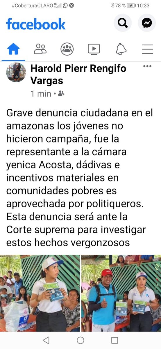 La Noticia del Día la Representante del Amazonas YENICA ACOSTA pago a los jóvenes para que Votarán por el Centro Democrático Corrompiendo a la juventud en Leticia Amazonas <a href="/FiscaliaCol/">Fiscalía Colombia</a> <a href="/Registraduria/">Registraduría Nacional del Estado Civil</a> <a href="/CGR_Colombia/">Contraloría General de la República de Colombia</a> <a href="/PGN_COL/">Procuraduría General de la Nación</a> @MirandaBogota <a href="/Betocoralg/">Beto Coral</a> <a href="/petrogustavo/">Gustavo Petro</a> <a href="/MONYRODRIGUEZOF/">MÓNICA RODRÍGUEZ 🐤</a>