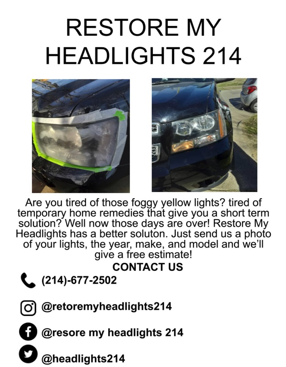 Restore My Headlights (@headlights214) on Twitter photo 