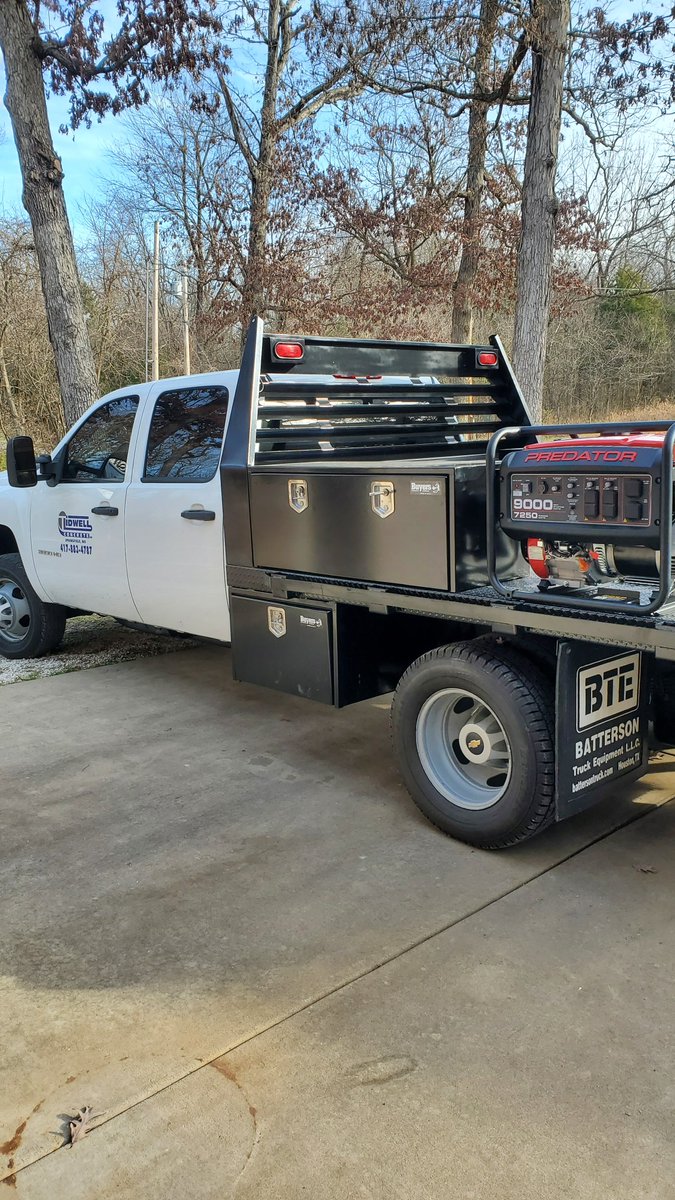 Greene County Deputies are seeking information on the whereabouts of this stolen vehicle. White Chevy 3500 Duramax, flatbed with Missouri Plate 03H3GH. The vehicle has the logo "Tidwell Concrete" on both doors. Call Greene County Sheriff's Office Crime Tip Hotline 417-829-6230