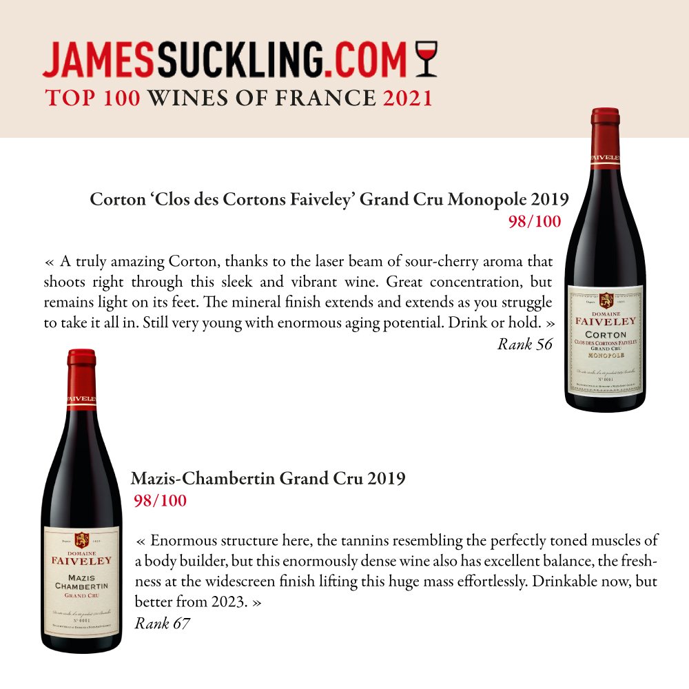 Merci <a href="/JamesSuckling/">James Suckling</a> pour ce joli #top100winesoffrance2021 !