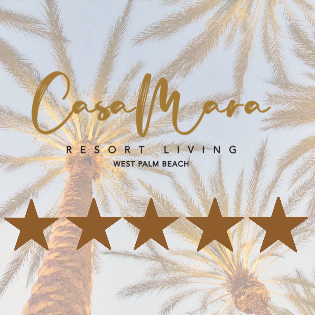 "After comparing many apartment complex in the area I’m certain i made the right choice. Amazing staff. A true Resort Living complex. Extremely clean. Amenities you can really enjoy- swimming pool- gym- game room."

#casamara #apartments #westpalmbeach #westpalmbeachapartments