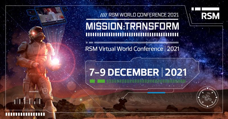 RSM_Ireland's tweet photo. The 2021 virtual #RSMWorldConference takes place on 7-9 December. Our theme this year is #MissionTransform.
Our RSM colleagues from all over the world will hear from world-leading speakers and RSM experts across a range of thought provoking sessions. #ThePowerOfBeingUnderstood https://t.co/hNf7hthx3I