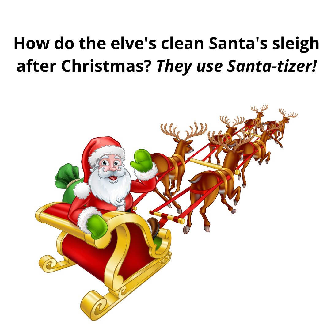 see_source's tweet photo. #santaclause #holidayjokes #christmas2021 #merrychristmas #santa #elves #sleigh #reindeer #jokes #humor #funny #christmas #sanatizer https://t.co/ptCn134Agl