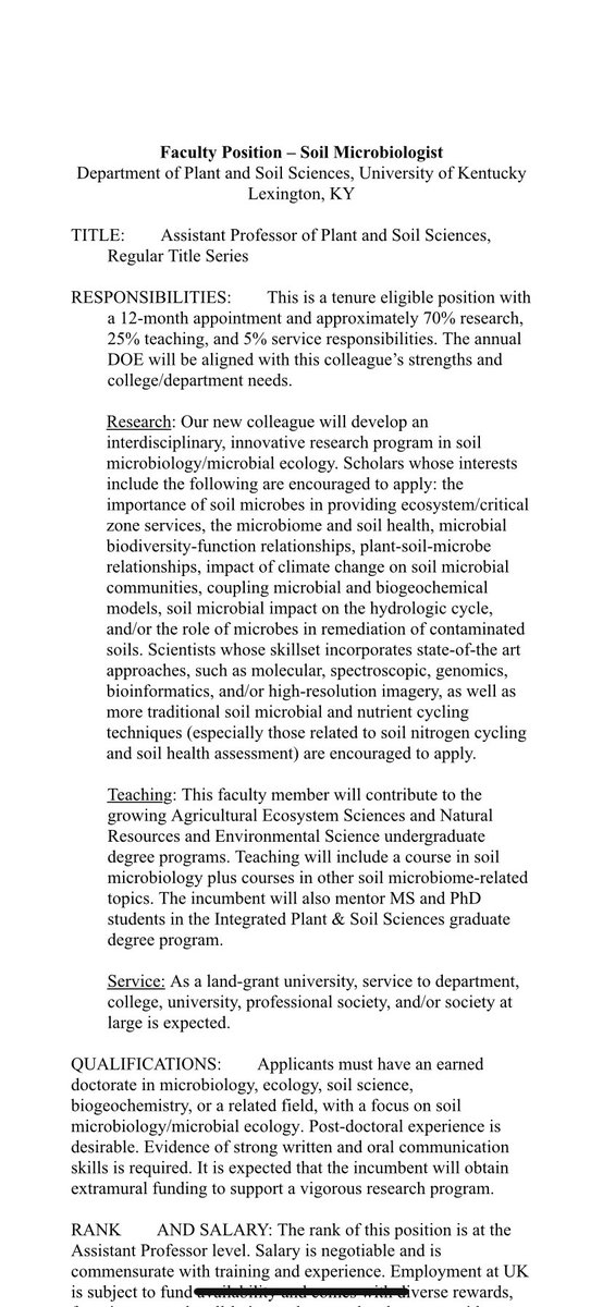 soilshepard's tweet photo. We are hiring two new assistant professor positions in @ukagronomy aka Plant and Soils Sciences!! A soil microbiologist and a molecular plant breeder!! Apps are due Feb. 14, 2022! Go to https://t.co/AlFda28twi https://t.co/T2wEGLVRmK