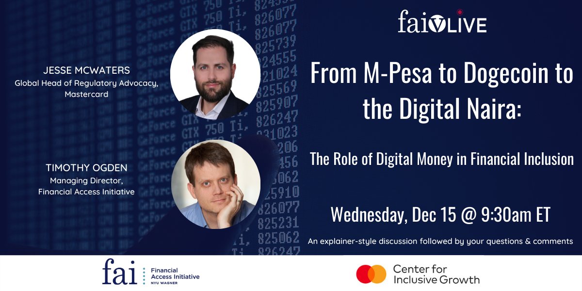 faiVLive: The Role of Digital Money in Financial Inclusion