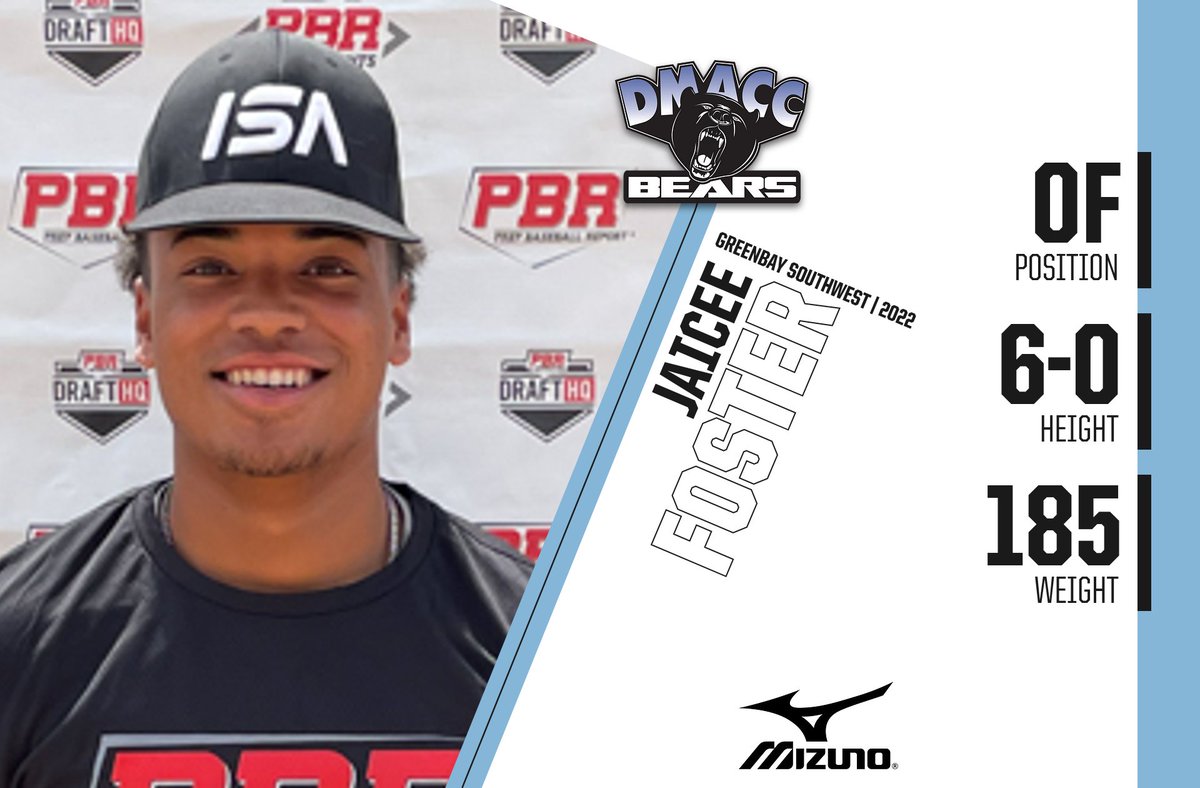 OF Jaicee Foster (Greenbay Southwest, 2022) commits to Des Moines Area CC. 

A 2020 #PBRFutureGames participant, Foster currently sits at No. 70 overall on our state's senior class rankings. 

👤PROFILE: bit.ly/3Dt45U4
