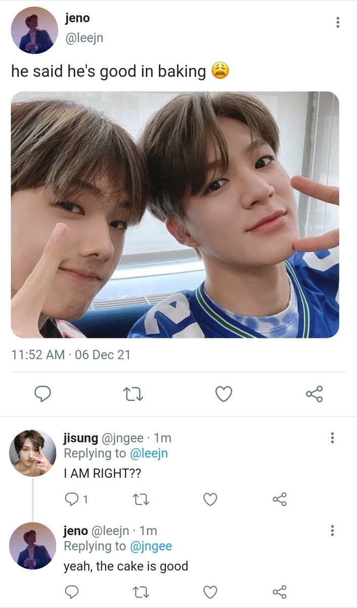 xiaenana's tweet photo. nomin three twt au
— jaemin saw that jeno has a new baking buddy. https://t.co/qsLeWtctbs