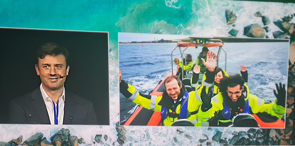 moceanenergy's tweet photo. The #MoceanEnergy team looking great on the big screen
#waveenergy #renewableenergy #positiveenergy #OEE2021 #Brussels #Bruxelles #OceanEnergyEurope https://t.co/JjNK4x3rKK