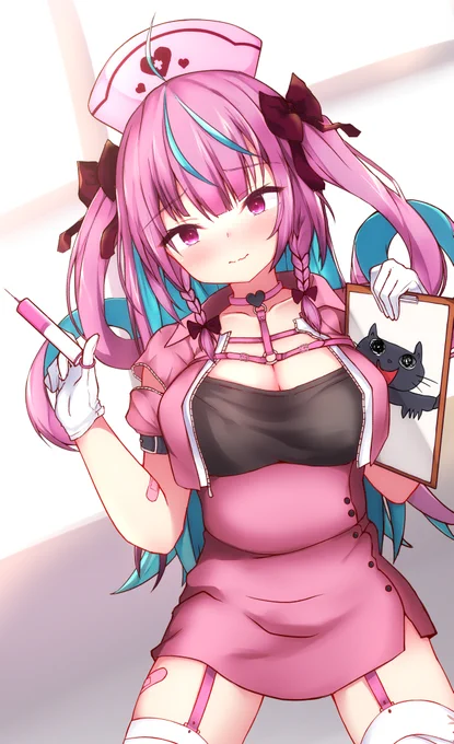 ご主人、お注射の時間ですよ #あくあーと 