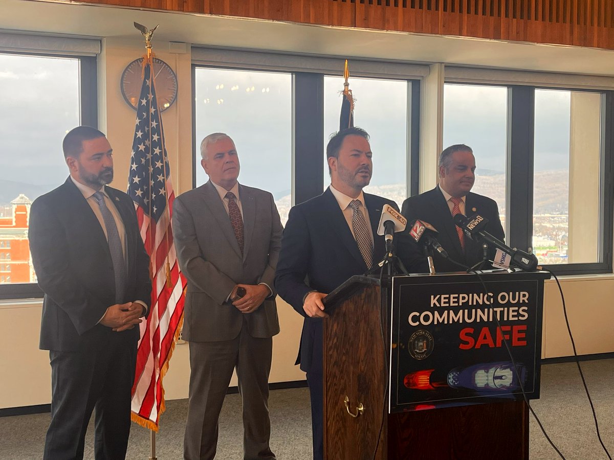 Rob Ortt (@senatorortt) on Twitter photo HAPPENING NOW: I’m in Binghamton with my colleague <a href="/fredakshar/">Fred Akshar</a>, Assemblyman <a href="/JosephAngelino/">Joe Angelino</a> and <a href="/MayorRichDavid/">Mayor Rich David</a> to discuss the sad reality that NY’s bail reform laws have made the opioid epidemic WORSE #BailReformFail HAPPENING NOW: I’m in Binghamton with my colleague <a href="/fredakshar/">Fred Akshar</a>, Assemblyman <a href="/JosephAngelino/">Joe Angelino</a> and <a href="/MayorRichDavid/">Mayor Rich David</a> to discuss the sad reality that NY’s bail reform laws have made the opioid epidemic WORSE #BailReformFail