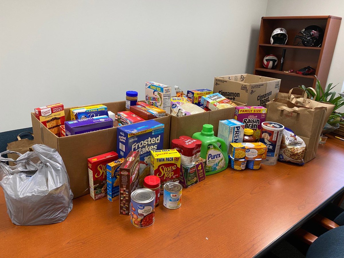 Proud to be part of the food drive  <a href="/CISD_Operations/">CISD Operations</a> is doing to benefit <a href="/MetrocrestHelps/">Metrocrest Services</a>.  This was the donation made week one from the people who work at the CISD Service Center. <a href="/cisdtxtech/">CISD Technology</a>  #cisdourstory