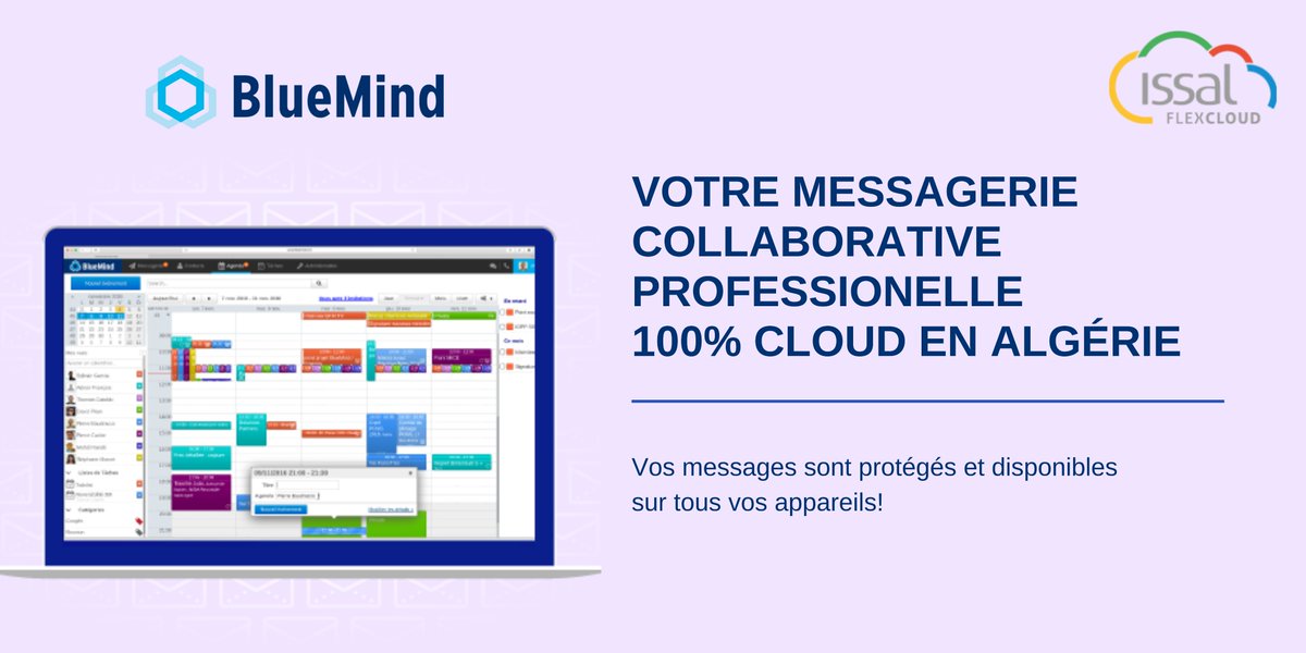 issal's tweet photo. BlueMind est l’alternative parfaite à votre messagerie dépassée ou à votre Exchange vieillissant. Vous continuez à utiliser votre Outlook, votre Thunderbird comme toujours.
Pour tester la solution : https://t.co/J0RSnhhll3

#bluemind #emailing #sécurité #cloud #Algérie https://t.co/lJEvOGXYR5