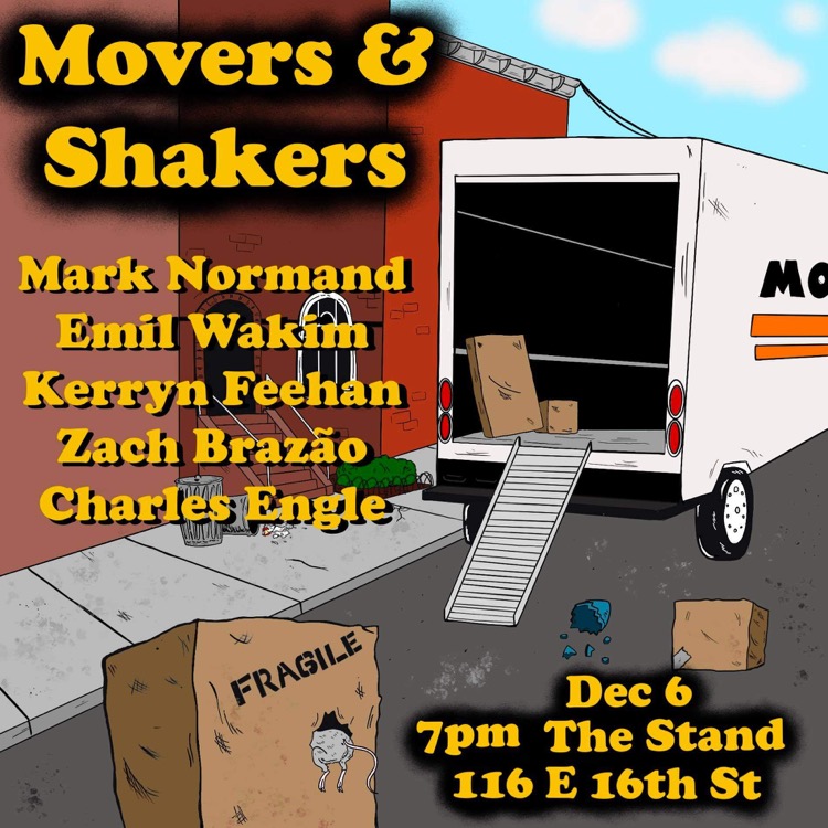 hybender's tweet image. .@MarkNorm (@HBO, @Showtime, @ColbertLateShow, @FallonTonight, YouTube special "Out to Lunch" w/ 8M views), @KFreehams, @EmilWakim &amp;amp; @ZachBrazao perform #NYCStandup hosted by Charles Engle 7:00 pm at @TheStandNYC-Upstairs: "Movers &amp;amp; Shakers;" tix $18.69 at wl.seetickets.us/event/Movers-A…