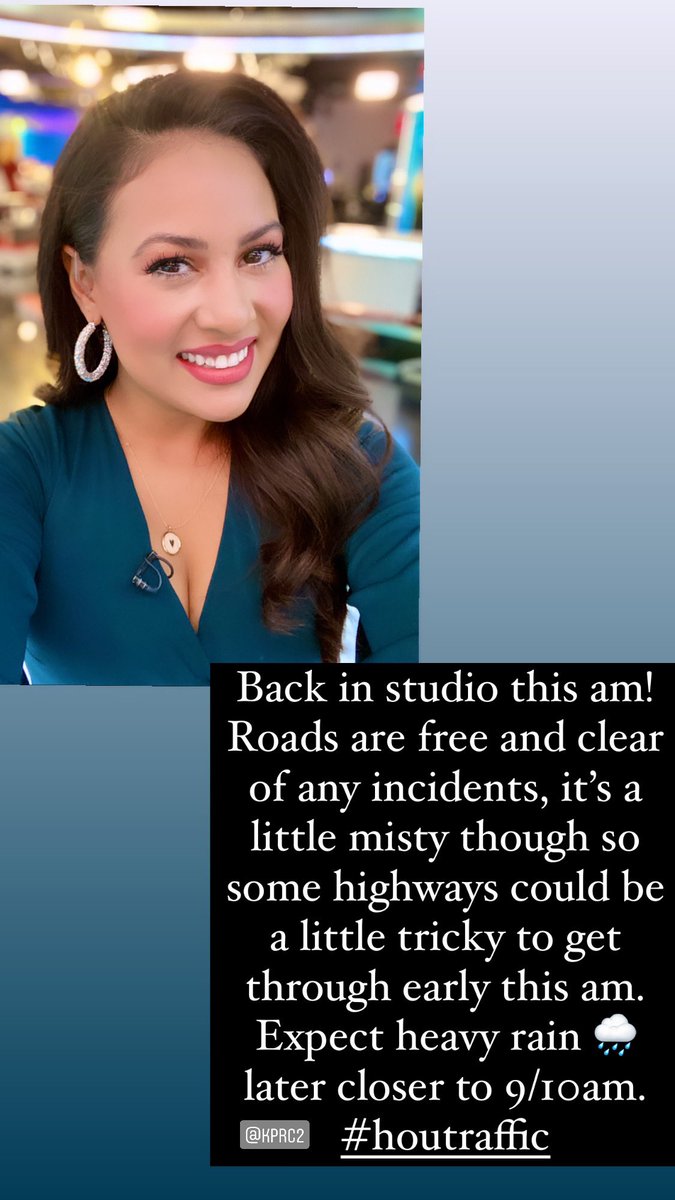 KPRC2Anavid's tweet image. #houtraffic #kprc2 @KPRC2  
Drive safely this morning #htwn ! Roads are wet and rain is expected to get heavier as the #am progresses