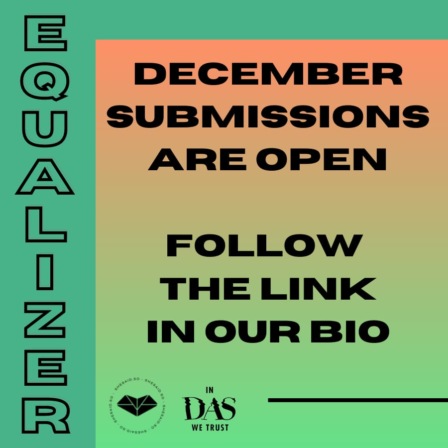 iamDasKapital's tweet photo. Calling all WOMEN and LGBTQI+ South African DJs and producers —

Send in your music + mixes for EQUALIZER - the new monthly initiative by @shesaid_so @shesaidso_za and me.

We want to amplify you, and play your music on my @5FM shows.

SUBMISSION LINK IN BIO 📡 https://t.co/XuqEMQFn8S