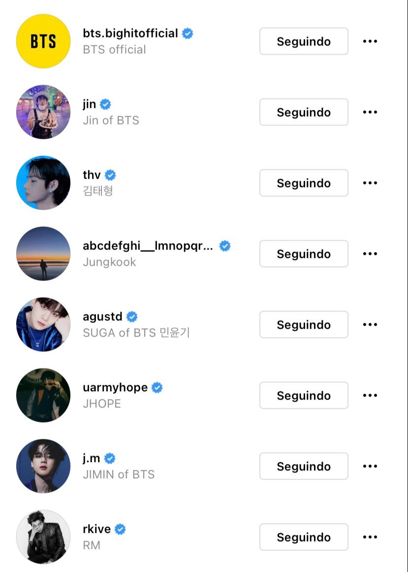 UniversBTS_'s tweet photo. ⚠️ Link dos perfis oficiais e individuais de cada membro do Bangtan:

🐨 Namjoon: https://t.co/3rlWQFTxZi
🐹 Jin: https://t.co/vSmoLFuu27
🐱 SUGA: https://t.co/hv1AsOYTVH
🐿 Hobi: https://t.co/DyQIDwmliw
🐥 Jimin: https://t.co/qOpN5XNkeI
+ https://t.co/Oi9Y8GOOy5