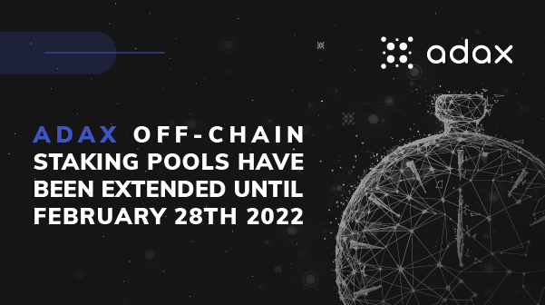 adax_pro's tweet photo. We're happy to announce #ADAX off–chain staking pools @ex_markets  have been extended until February 28th 2022. 

Furthermore, we are actively exploring additional on–chain and off–chain staking solutions.

#Cardano #ADA #DEX https://t.co/t1aejDTovr