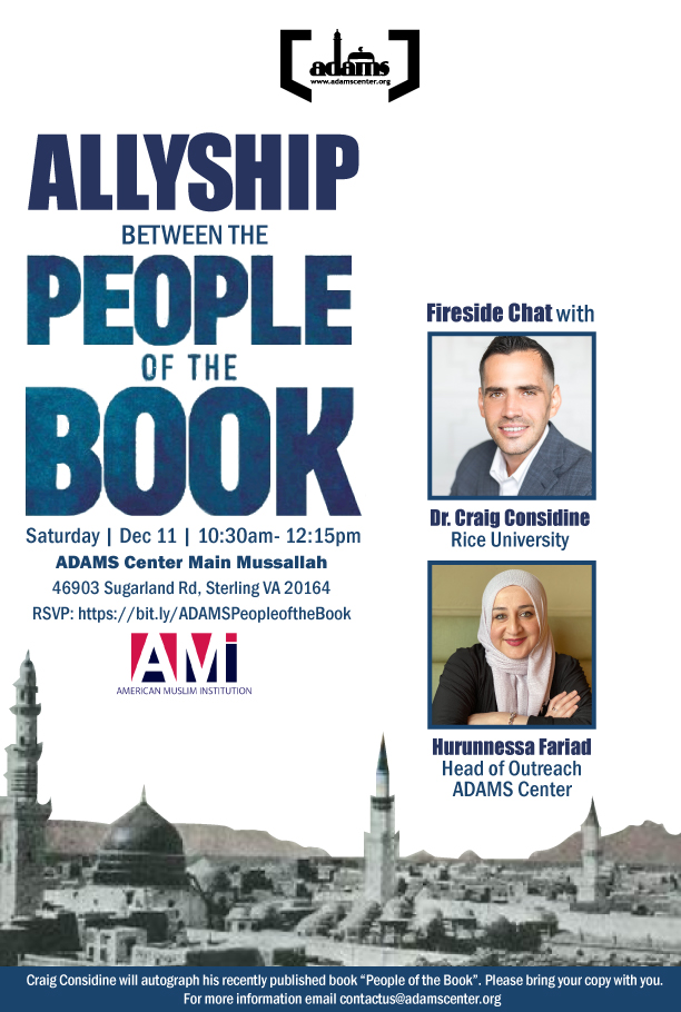 AMInstitution's tweet photo. Join Dr. Craig Considine and Hurunessa Fariad this Saturday, Live!  Details: https://t.co/xZ257xuegf https://t.co/2VzlX0Eo7f