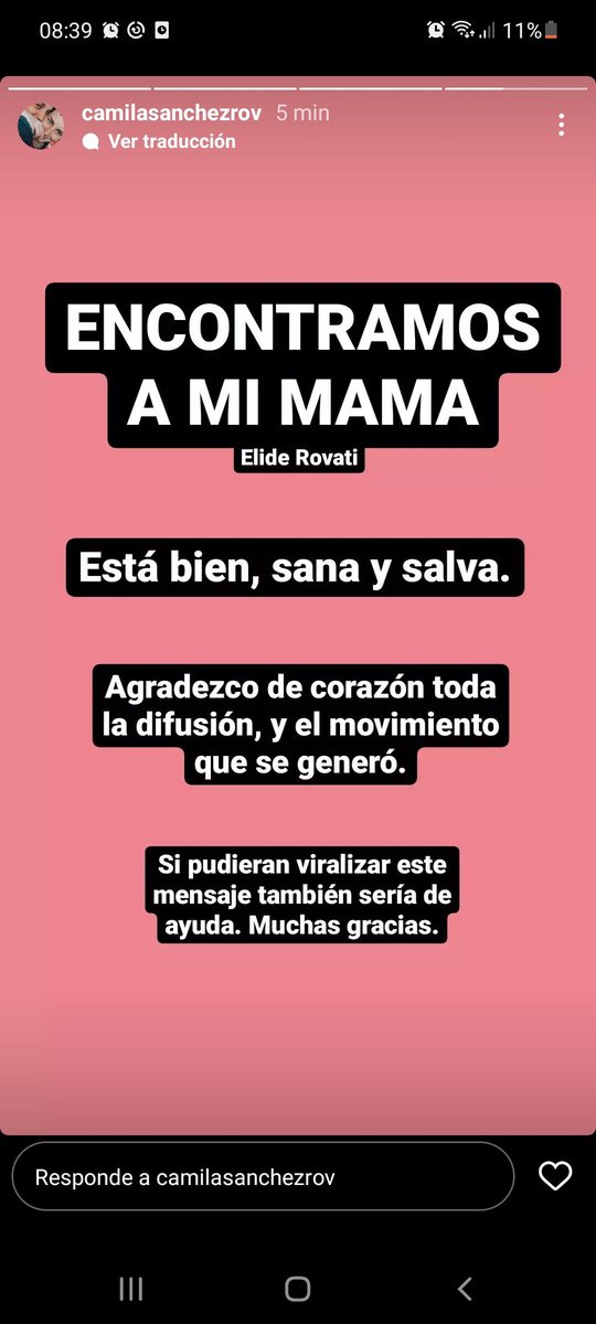 CamiiBattel12's tweet photo. APARECIÓ ELIDE!!! 🙏
Gracias a todos por compartir!! https://t.co/elj5yMOjGo