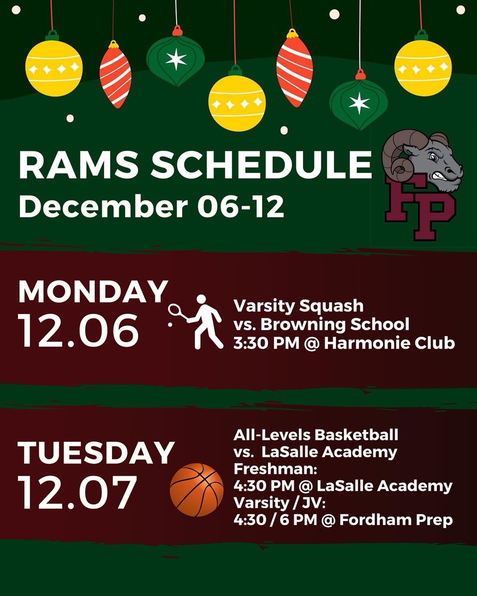 FP_Sports's tweet photo. This week in sports for the Rams 🐏 #RamView #GoRams #AMDG https://t.co/jhjo4mGYgt