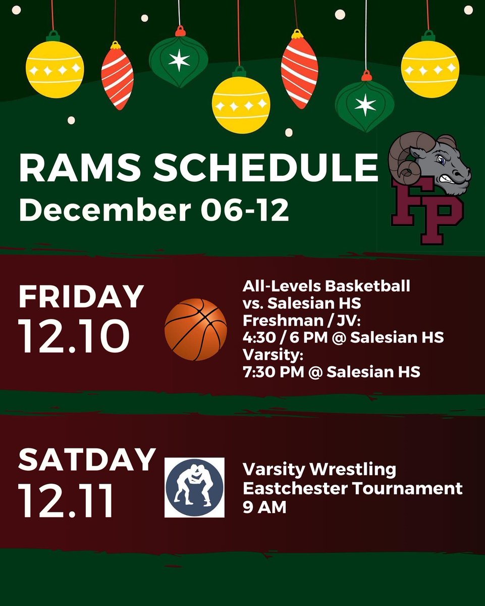 FP_Sports's tweet photo. This week in sports for the Rams 🐏 #RamView #GoRams #AMDG https://t.co/jhjo4mGYgt