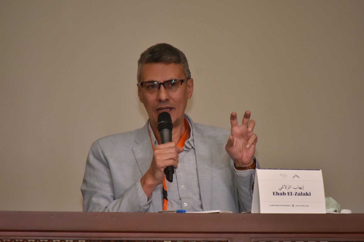 CairoMediaConfe's tweet photo. Ehab El-Zalaki
Executive editor-in-chief of Al-Masry Al-Youm
- Context is the circumstances that surround the event or news. Without context the the news is at risk of being misunderstood and that negatively affects the news as it disseminates on social media. https://t.co/ObYWAKc4s6