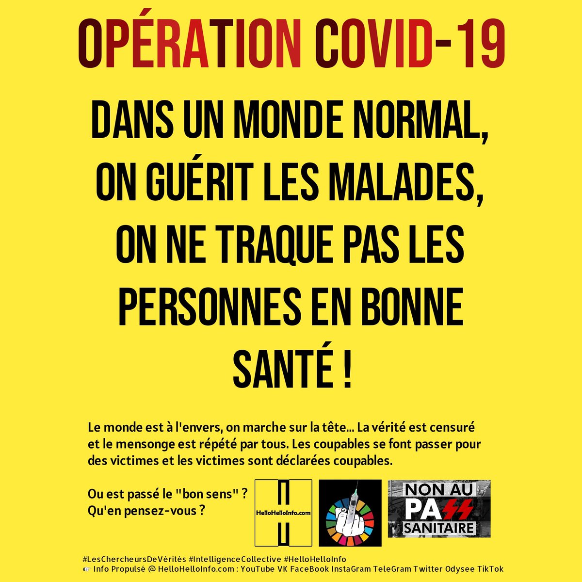 HelloHelloInfo's tweet photo. ☞ #HelloHelloInfo #HelloHelloFrance #Éveil #InfoDuPeuple #LanceurdAlerte #Solidarité #GlobalDebout #ConvergenceDesLuttes #OnVautMieuxQueCa #GiletsJaunes #IntelligenceCollective
➡️ TeleGram
https://t.co/Rg5XNr81Z8
➡️ PAGE V K
https://t.co/6ThZO3eXCJ
A PARTAGER MASSIVEMENT ✊ https://t.co/ZfuoaIf6AZ
