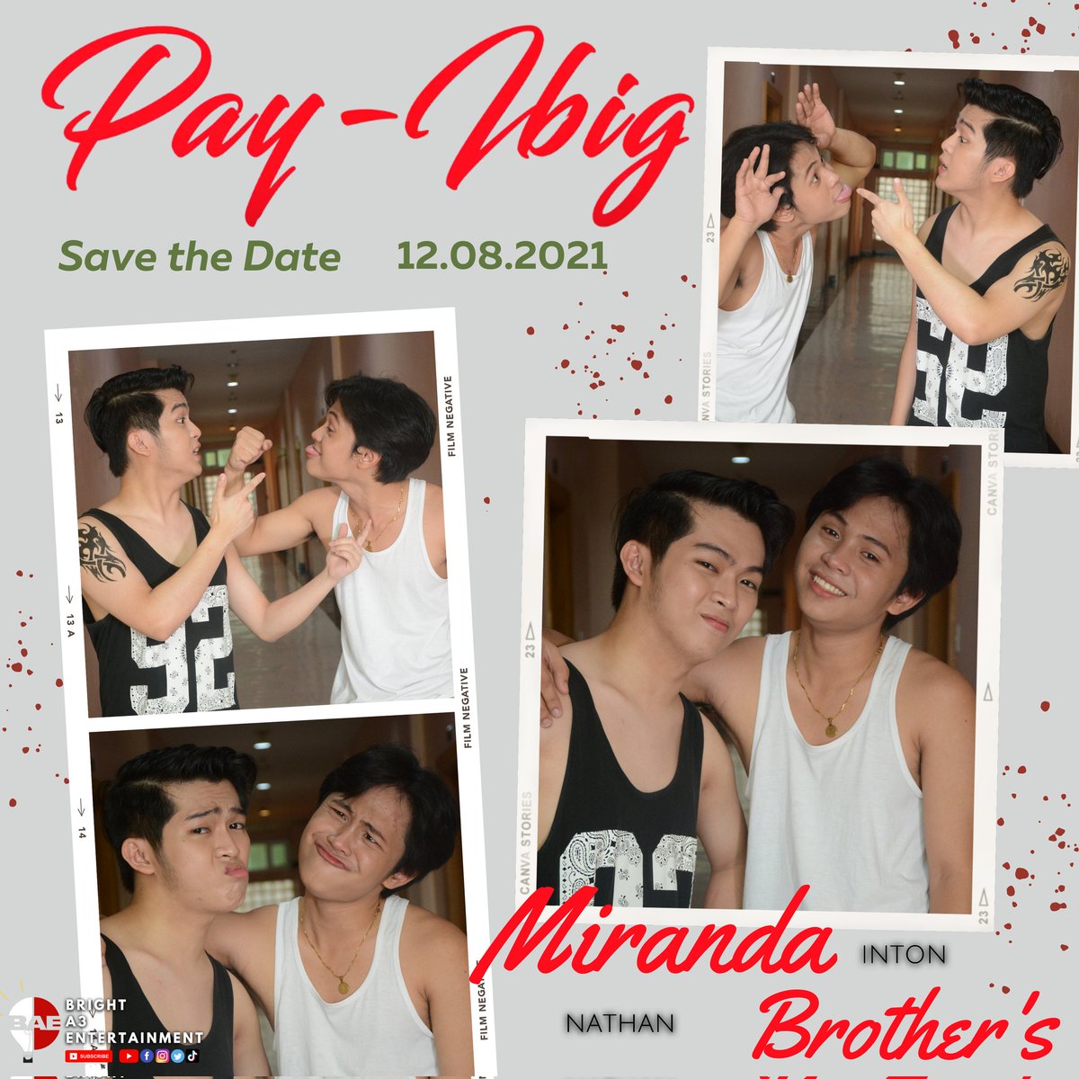 BrightA3_ph's tweet photo. Ang mga lalaki na uubos ng mga katas, pera at luha ninyo. Magtabi na ng wampipti. Sila ba ay kaaway o kakampi?

Magbabayad na. Malapit na! #PAYIBIG
@briancuballes @axlxromeo

⌚Dec 8, 8PM
✨Bright A3 Entertainment YTC https://t.co/g030P3ENA6