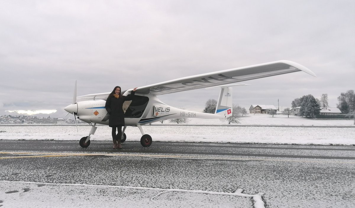 The Swiss electric planes fly without a rest. The Velis Electro fleet in Switzerland achieved together more than 1000 hours of flight time in flight school usage! Would you like to know who was the lucky student that logged the 1000th hour? 

pipistrel-aircraft.com/the-swiss-go-s…