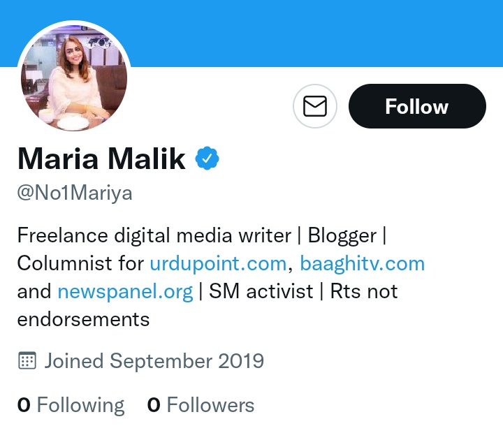 #RestoreNo1Mariya
@No1Mariya is a great lady.. Never voilted any rules of Twitter policy.. Her Account is Suspended without any reason and warning.. It's humble Request to @Twitter to look at this issue. And give Her Account back.. Thank you pic.twitter.com/PbIeMPRXil