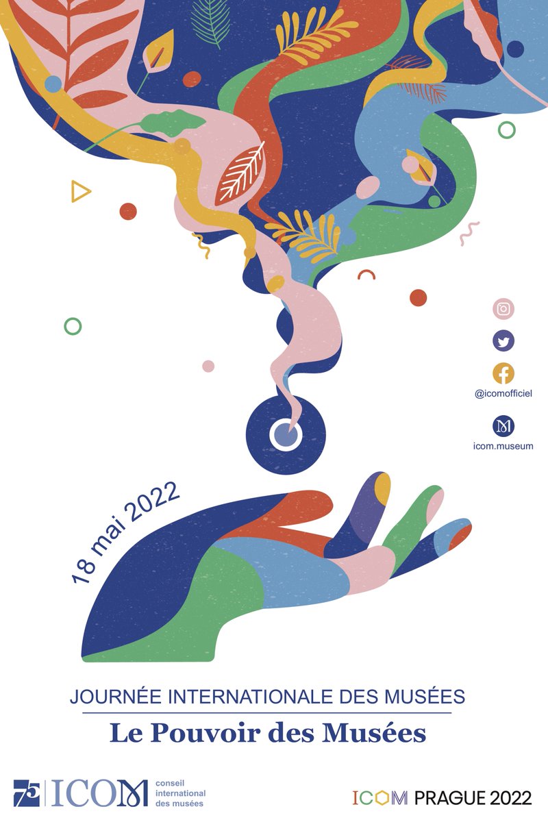 IcomOfficiel's tweet photo. The poster of International Museum Day 2022 is out!
#IMD2022 "The Power of Museums" will explore the issues addressed by the upcoming #ICOMPrague2022 @IcomGC: how museums can make the world a better place.
Download it ❤️👉 https://t.co/B5gSUEAnR4
Stay tuned for more information! https://t.co/1Y5WYxToeK