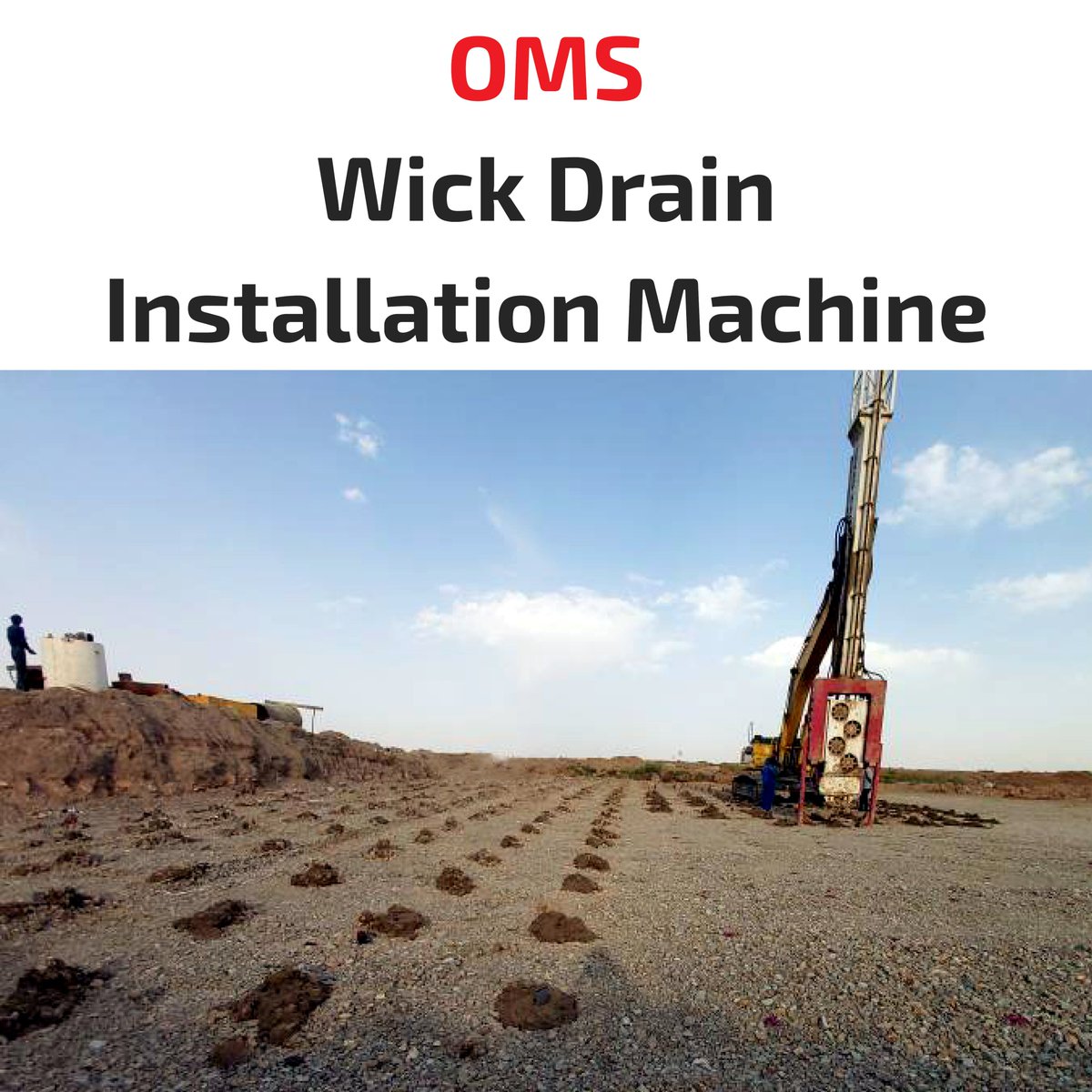 omsvibro's tweet photo. 🗜⚙🔩
The #OMS #WickDrainInstallationMachine is produced to succeed in the project in a #shorttime and at a #lowcost.
For further information, please check the https://t.co/UcokL4lfbA or send an e-mail to oms@omsvibro.de
#WickDrain #wickdraininstallation #SoilImprovement https://t.co/79ROhJhUBG