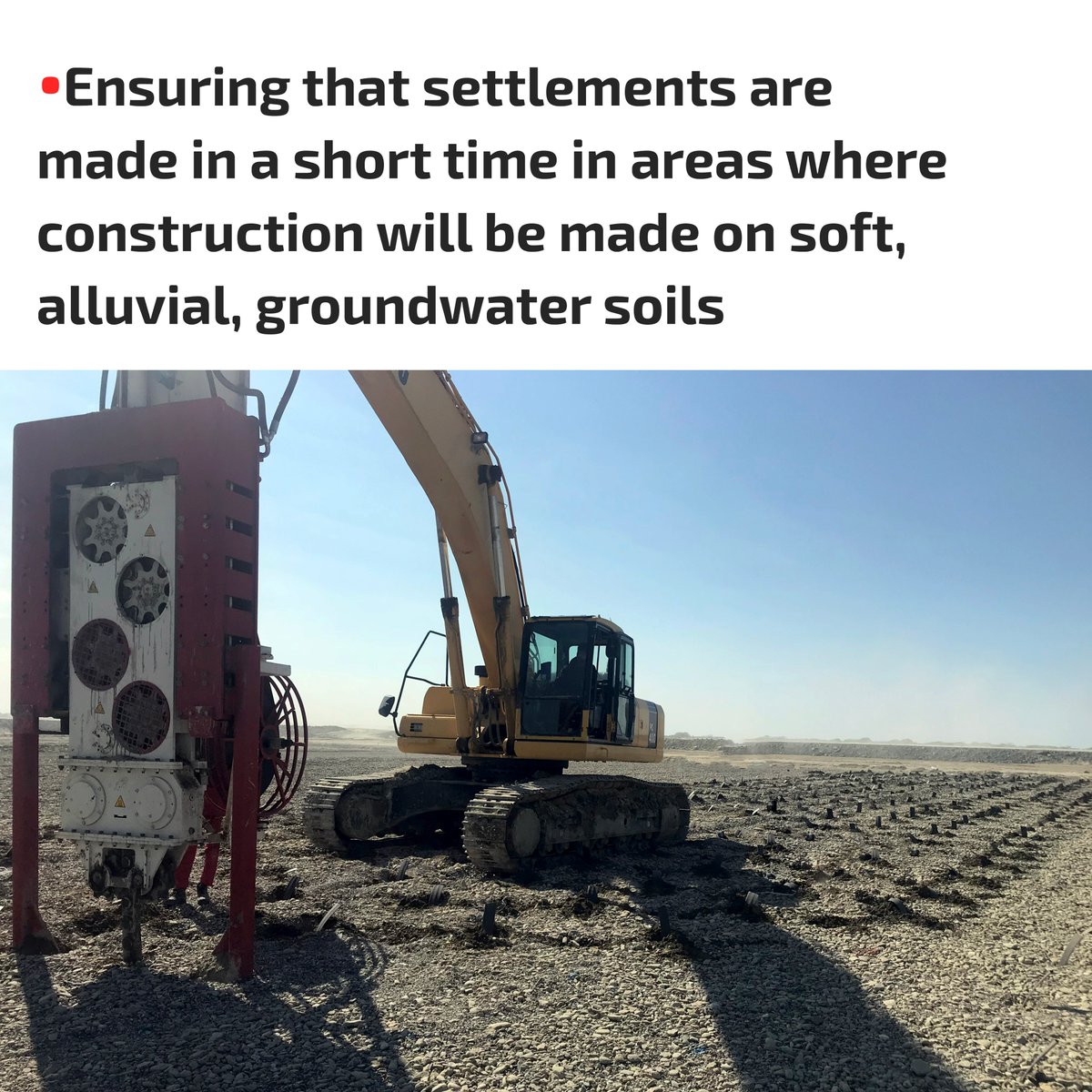 omsvibro's tweet photo. 🗜⚙🔩
The #OMS #WickDrainInstallationMachine is produced to succeed in the project in a #shorttime and at a #lowcost.
For further information, please check the https://t.co/UcokL4lfbA or send an e-mail to oms@omsvibro.de
#WickDrain #wickdraininstallation #SoilImprovement https://t.co/79ROhJhUBG